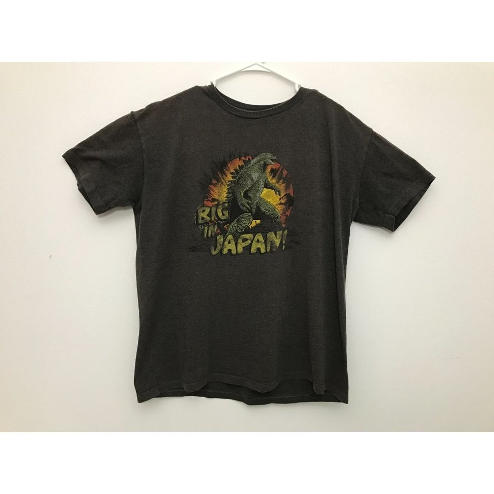 Godzilla Big In Japan Mens XL Brown T Shirt *12